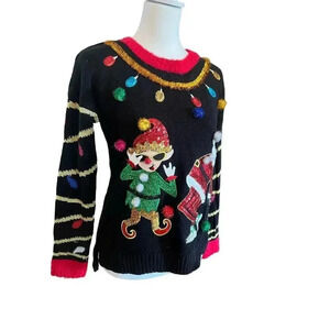 celebrate together ugly christmas sweater womens xs